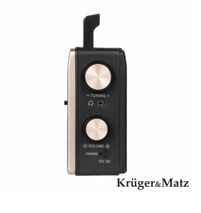 KRUGER MATZ RÁDIO PORTÁTIL AM\FM\SW E USB-C KM0830 - Image 2