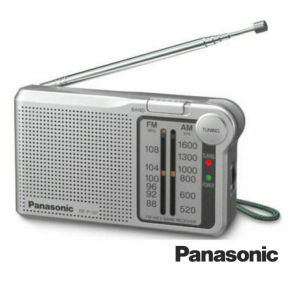 PANASONIC RÁDIO DE BOLSO A PILHAS RF-P150DEG-S