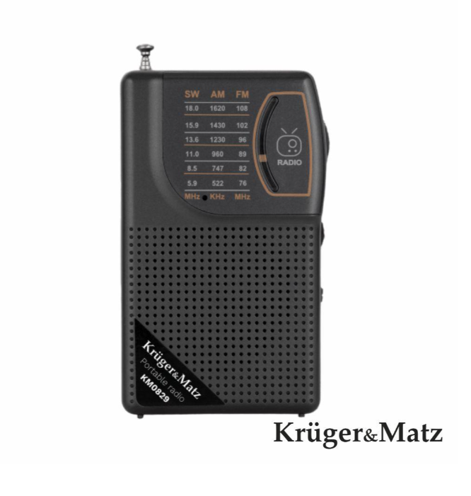 KRUGER&MATZ AM\FM\SW 2.25 KM0829