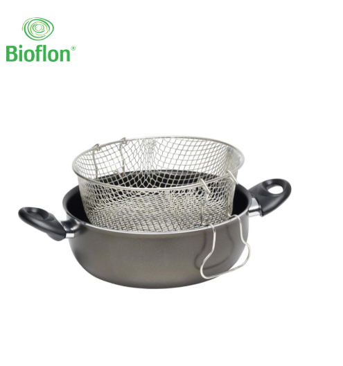 BIOFLON CAÇAROLA FRITADEIRA C\CESTO 24CM
