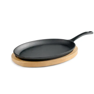 IBILI FRIGIDEIRA OVAL COM BASE EM MADEIRA 627017
