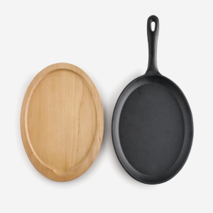 IBILI FRIGIDEIRA OVAL COM BASE EM MADEIRA 28CM